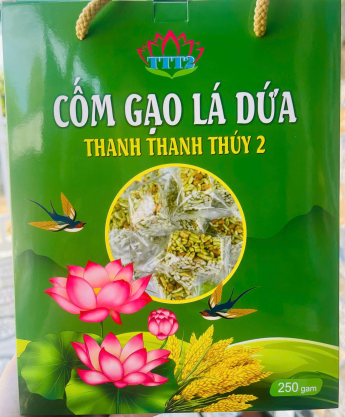 CỐM GẠO LÁ DỨA
