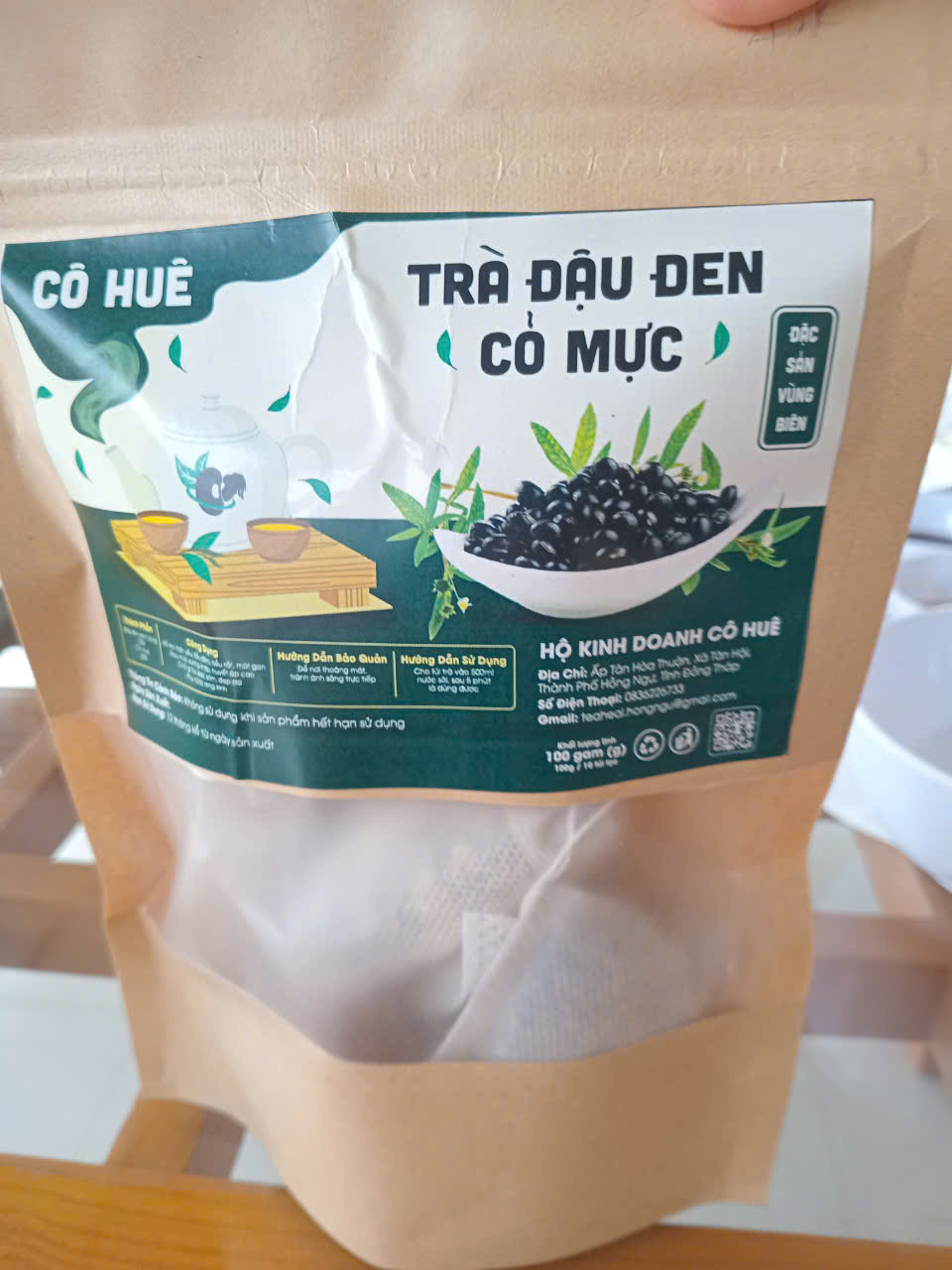 TRÀ ĐẬU ĐEN CỎ MỰC